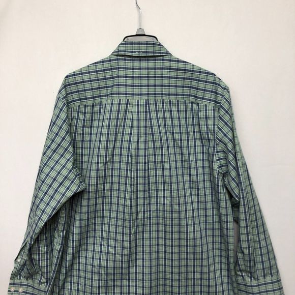 Duluth Trading Men Wrinkle Fighter Button Shirt Top Large Plaid Cotton B235 -14 - Picture 15 of 16